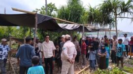 Kunjungan Wabup Halsel di lokasi perencanaan costor Desa Koititi